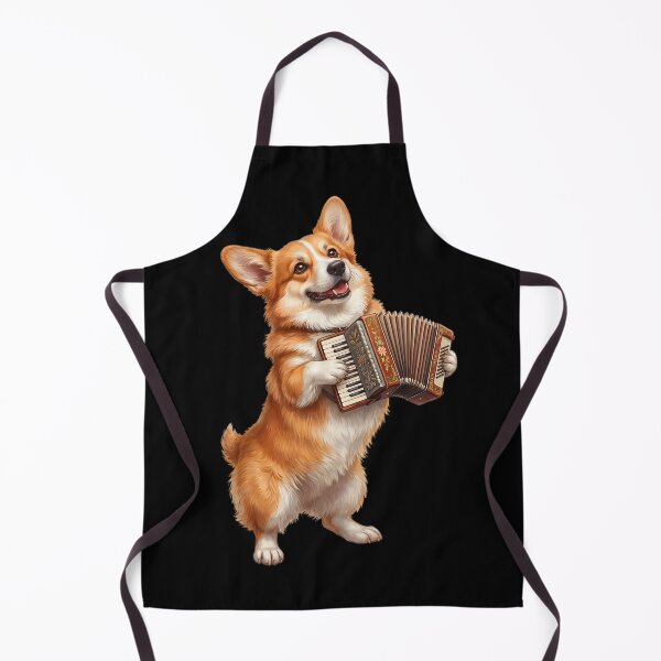 Item preview, Corgi Playing Accordion Player Accordionist Dog Lover designed and sold by DoodleTortle.