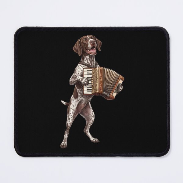 Item preview, German Shorthaired Pointer Playing Accordion Player Accordionist Dog Lover designed and sold by DoodleTortle.