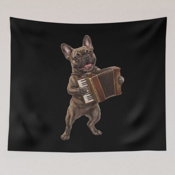Item preview, French Bulldog Playing Accordion Player Accordionist Dog Lover designed and sold by DoodleTortle.