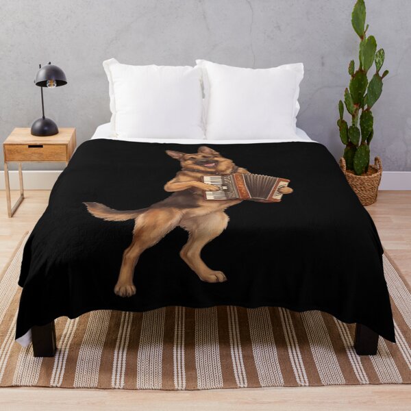 Item preview, German Shepherd Playing Accordion Player Accordionist Dog Lover designed and sold by DoodleTortle.