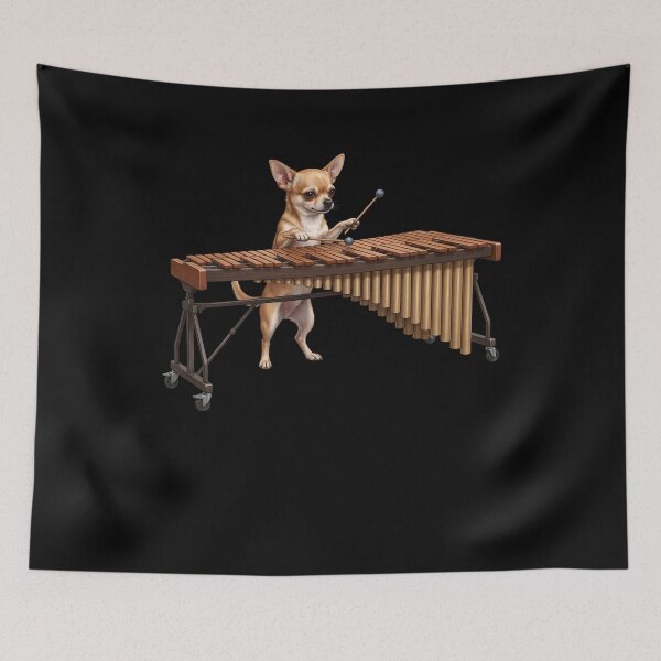 Item preview, Chihuahua Playing Marimba Player Marimbist Dog Lover designed and sold by TerryConnells.