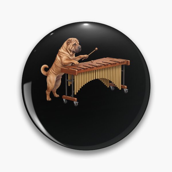 Item preview, Chinese Shar-Pei Playing Marimba Player Marimbist Dog Lover designed and sold by TerryConnells.
