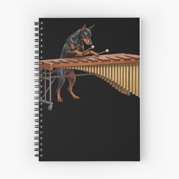Item preview, Doberman Pinscher Playing Marimba Player Marimbist Dog Lover designed and sold by TerryConnells.