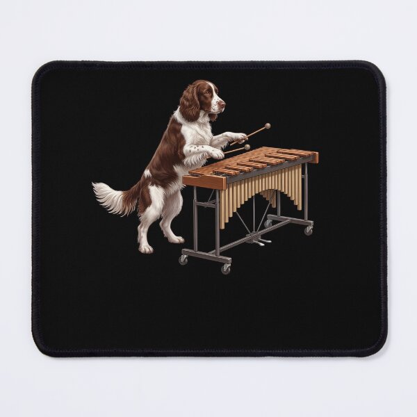 Item preview, English Springer Spaniel Playing Marimba Player Marimbist Dog Lover designed and sold by TerryConnells.