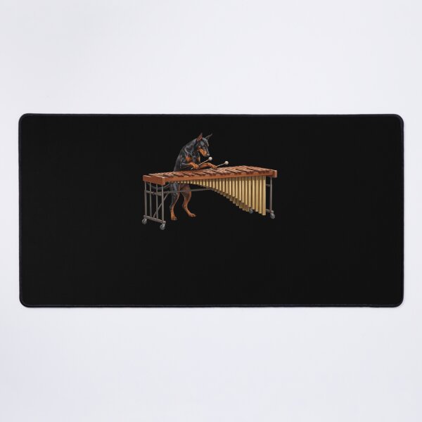 Item preview, Doberman Pinscher Playing Marimba Player Marimbist Dog Lover designed and sold by TerryConnells.
