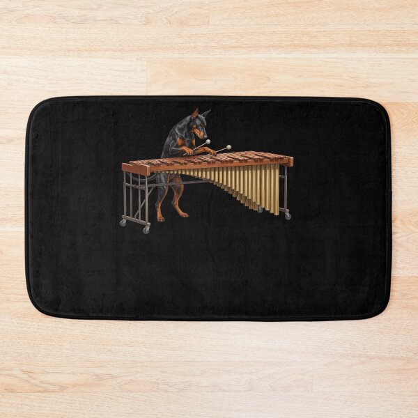 Item preview, Doberman Pinscher Playing Marimba Player Marimbist Dog Lover designed and sold by TerryConnells.