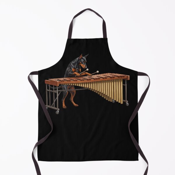 Item preview, Doberman Pinscher Playing Marimba Player Marimbist Dog Lover designed and sold by TerryConnells.