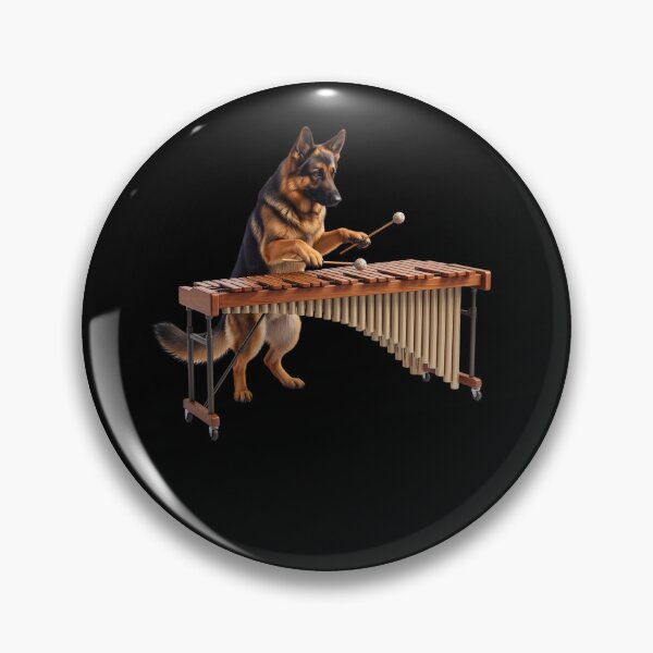 Item preview, German Shepherd Playing Marimba Player Marimbist Dog Lover designed and sold by TerryConnells.