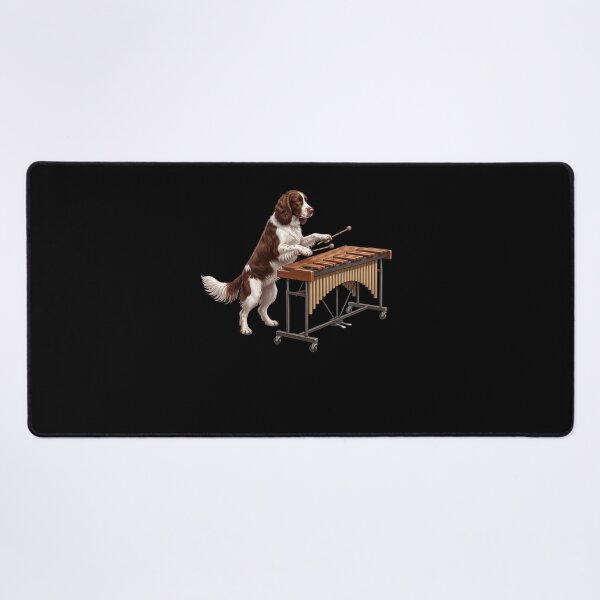 Item preview, English Springer Spaniel Playing Marimba Player Marimbist Dog Lover designed and sold by TerryConnells.