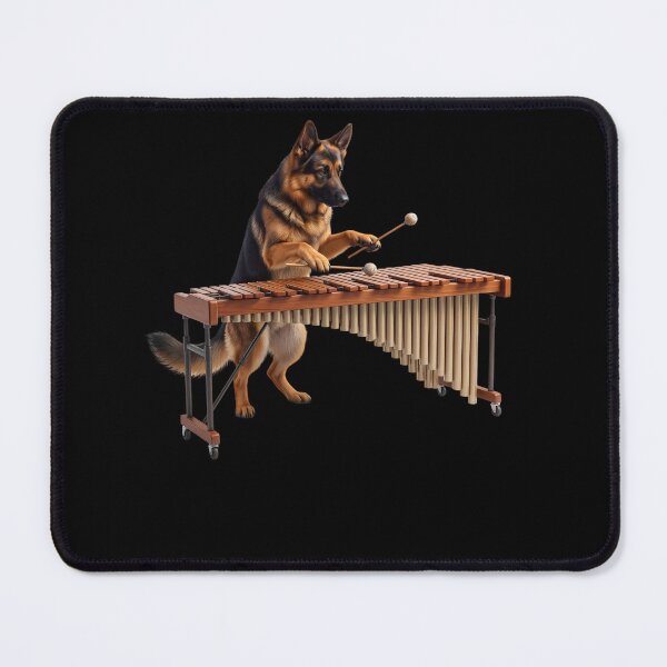 Item preview, German Shepherd Playing Marimba Player Marimbist Dog Lover designed and sold by TerryConnells.