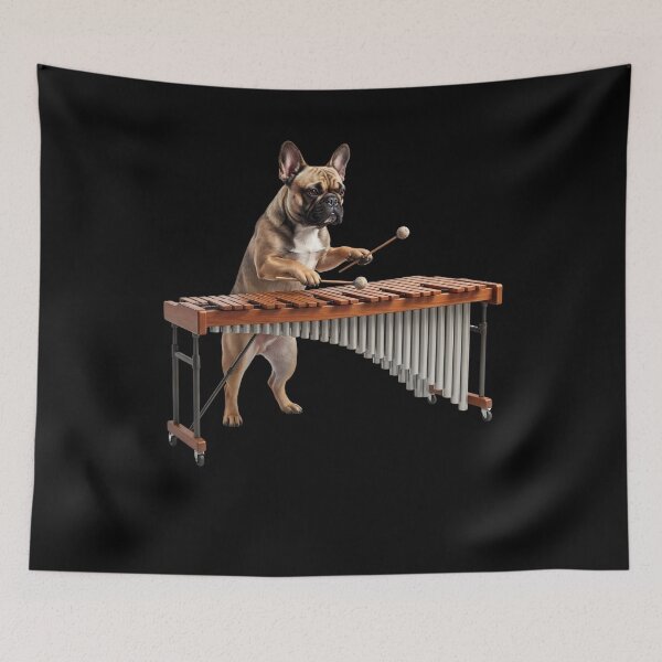 Item preview, French Bulldog Playing Marimba Player Marimbist Dog Lover designed and sold by TerryConnells.