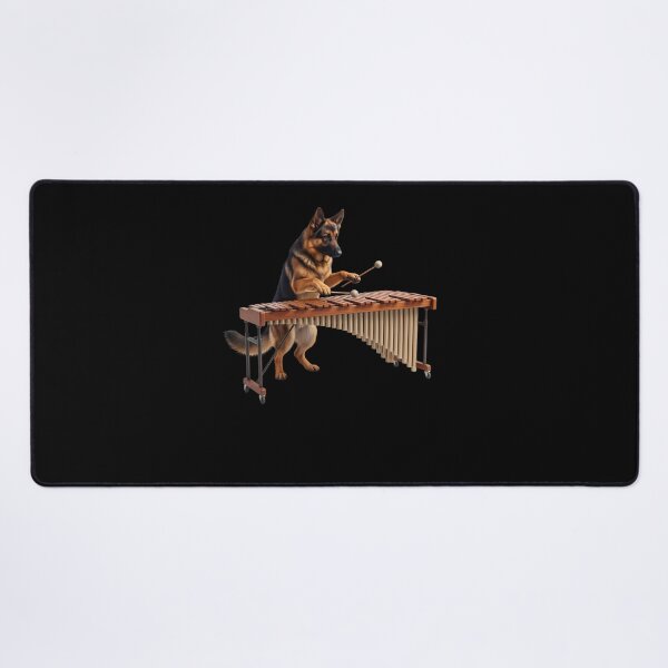 Item preview, German Shepherd Playing Marimba Player Marimbist Dog Lover designed and sold by TerryConnells.
