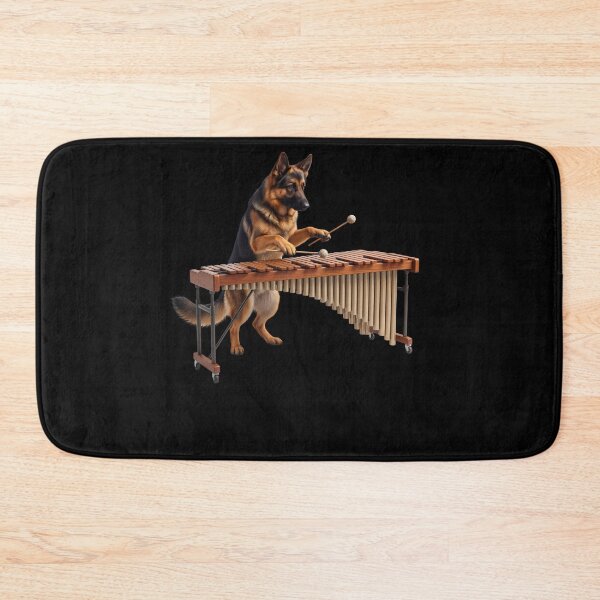 Item preview, German Shepherd Playing Marimba Player Marimbist Dog Lover designed and sold by TerryConnells.