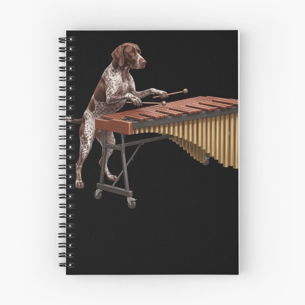 Item preview, German Shorthaired Pointer Playing Marimba Player Marimbist Dog Lover designed and sold by TerryConnells.