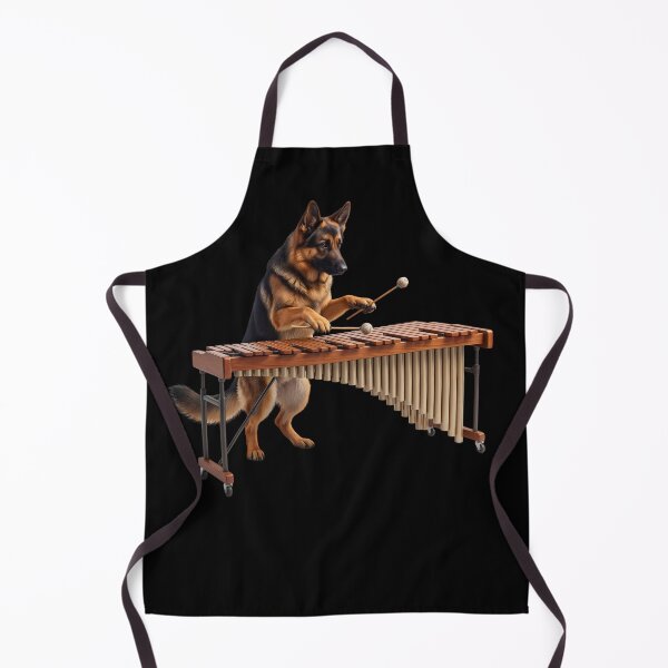 Item preview, German Shepherd Playing Marimba Player Marimbist Dog Lover designed and sold by TerryConnells.