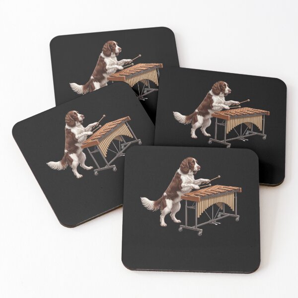 Item preview, English Springer Spaniel Playing Marimba Player Marimbist Dog Lover designed and sold by TerryConnells.