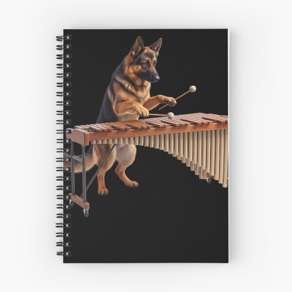Item preview, German Shepherd Playing Marimba Player Marimbist Dog Lover designed and sold by TerryConnells.