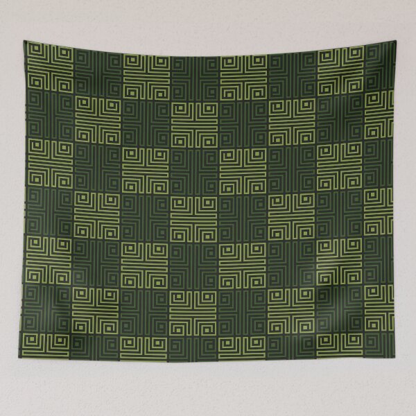 Item preview, Green Oceanic Egyptian Lattice - Ethnic Aztec Tribal  - Gifts For Boyfriend designed and sold by RoyalStarsPatts.