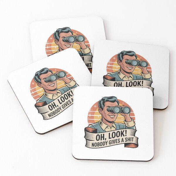 Item preview, Oh Look Nobody Gives a Sh*t – Funny Retro Sarcastic Vintage Man Design designed and sold by PrintMastery.