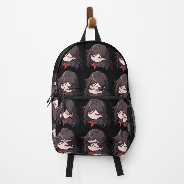 Item preview, Toko Fukawa Danganronpa Chibi Angry Pout Dark Hair designed and sold by 108Recordings.