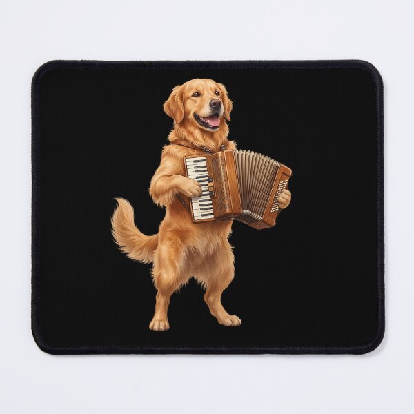 Item preview, Golden Retriever Playing Accordion Player Accordionist Dog Lover designed and sold by DoodleTortle.
