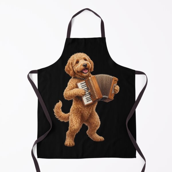 Item preview, Goldendoodle Playing Accordion Player Accordionist Dog Lover designed and sold by DoodleTortle.