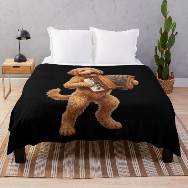 Item preview, Goldendoodle Playing Accordion Player Accordionist Dog Lover designed and sold by DoodleTortle.