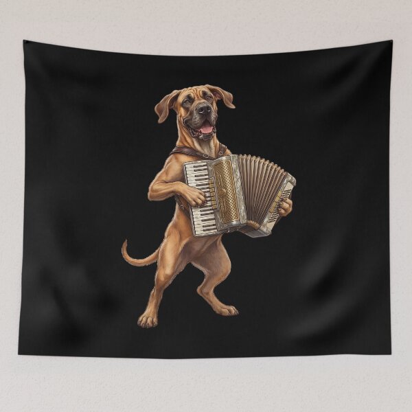 Item preview, Great Dane Playing Accordion Player Accordionist Dog Lover designed and sold by DoodleTortle.