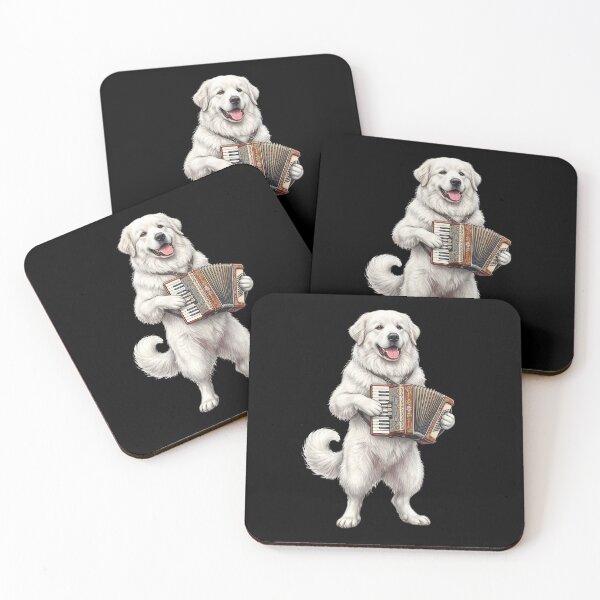 Item preview, Great Pyrenees Playing Accordion Player Accordionist Dog Lover designed and sold by DoodleTortle.