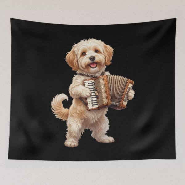 Item preview, Havanese Playing Accordion Player Accordionist Dog Lover designed and sold by DoodleTortle.