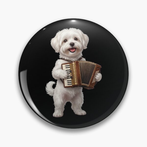 Item preview, Maltese Playing Accordion Player Accordionist Dog Lover designed and sold by DoodleTortle.