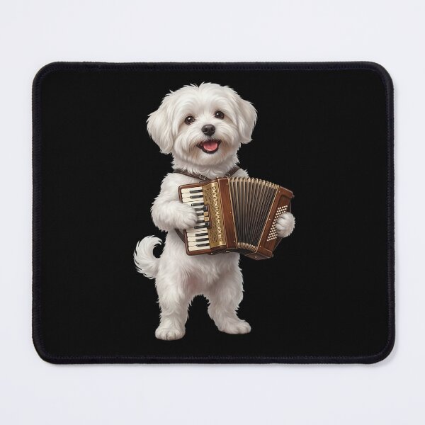 Item preview, Maltese Playing Accordion Player Accordionist Dog Lover designed and sold by DoodleTortle.