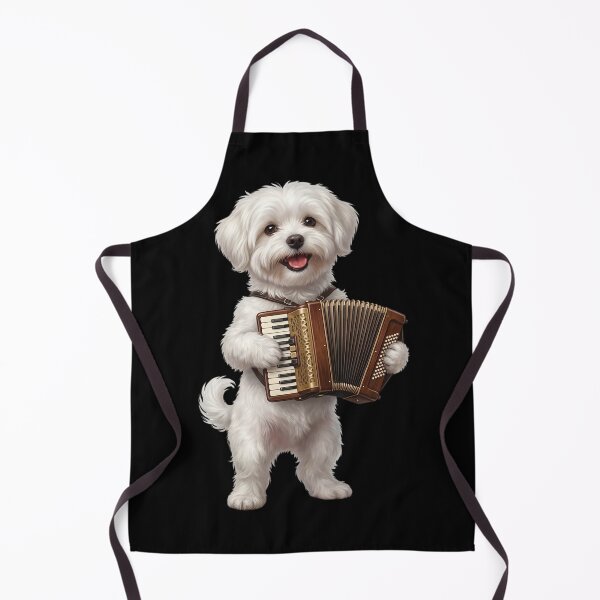 Item preview, Maltese Playing Accordion Player Accordionist Dog Lover designed and sold by DoodleTortle.