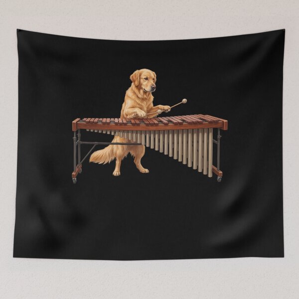 Item preview, Golden Retriever Playing Marimba Player Marimbist Dog Lover designed and sold by TerryConnells.