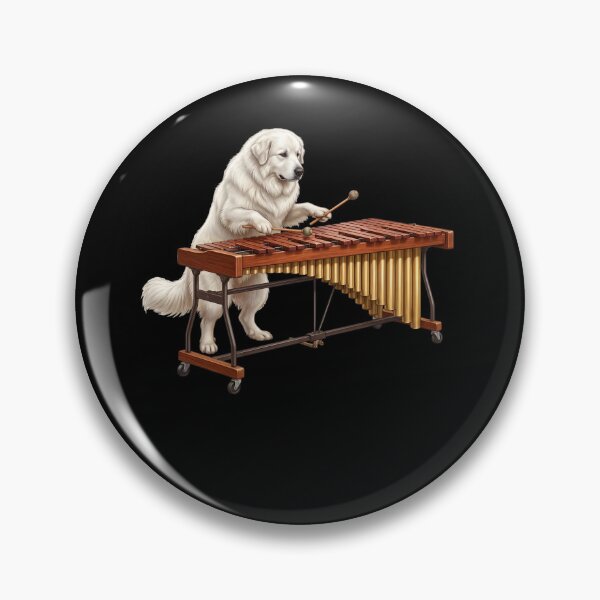 Item preview, Great Pyrenees Playing Marimba Player Marimbist Dog Lover designed and sold by TerryConnells.