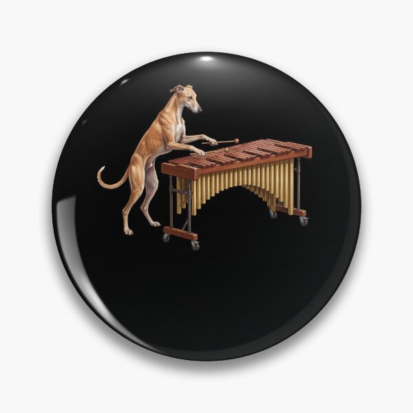 Item preview, Greyhound Playing Marimba Player Marimbist Dog Lover designed and sold by TerryConnells.