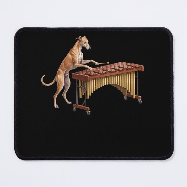 Item preview, Greyhound Playing Marimba Player Marimbist Dog Lover designed and sold by TerryConnells.