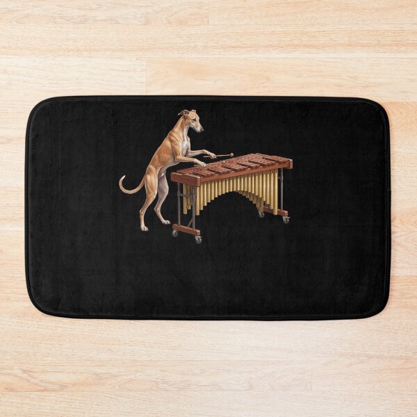 Item preview, Greyhound Playing Marimba Player Marimbist Dog Lover designed and sold by TerryConnells.