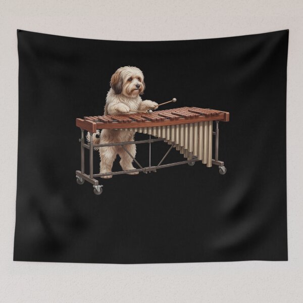 Item preview, Havanese Playing Marimba Player Marimbist Dog Lover designed and sold by TerryConnells.