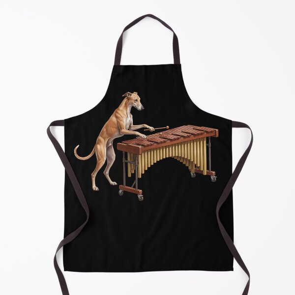 Item preview, Greyhound Playing Marimba Player Marimbist Dog Lover designed and sold by TerryConnells.