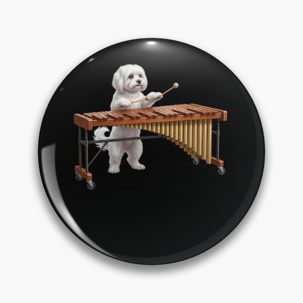 Item preview, Maltese Playing Marimba Player Marimbist Dog Lover designed and sold by TerryConnells.