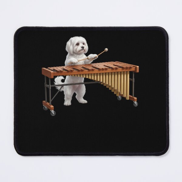 Item preview, Maltese Playing Marimba Player Marimbist Dog Lover designed and sold by TerryConnells.