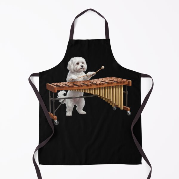 Item preview, Maltese Playing Marimba Player Marimbist Dog Lover designed and sold by TerryConnells.