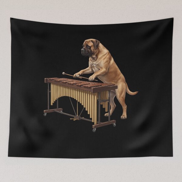 Item preview, Mastiff Playing Marimba Player Marimbist Dog Lover designed and sold by TerryConnells.