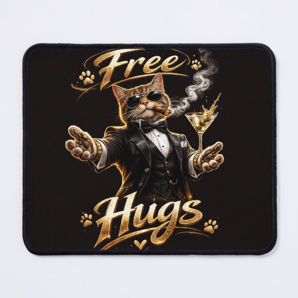 Item preview, Free Hugs: Macho Cat designed and sold by sundburgdesign.