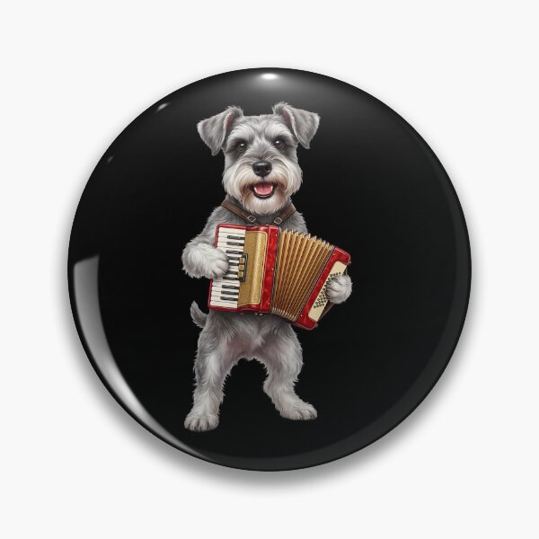 Item preview, Miniature Schnauzer Playing Accordion Player Accordionist Dog Lover designed and sold by DoodleTortle.