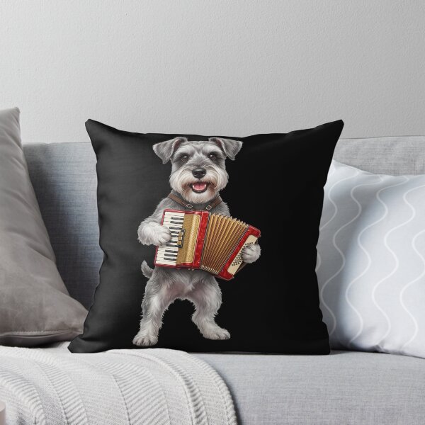 Item preview, Miniature Schnauzer Playing Accordion Player Accordionist Dog Lover designed and sold by DoodleTortle.