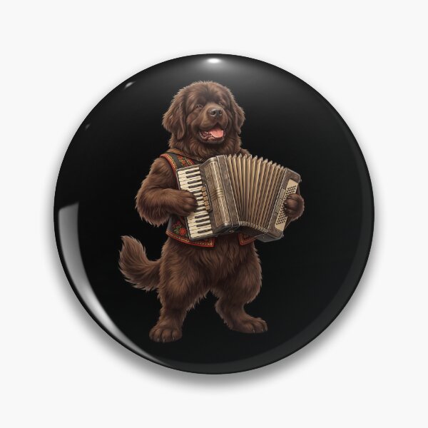 Item preview, Newfoundland Playing Accordion Player Accordionist Dog Lover designed and sold by DoodleTortle.