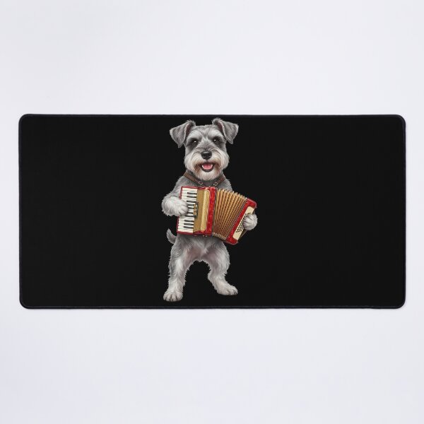 Item preview, Miniature Schnauzer Playing Accordion Player Accordionist Dog Lover designed and sold by DoodleTortle.