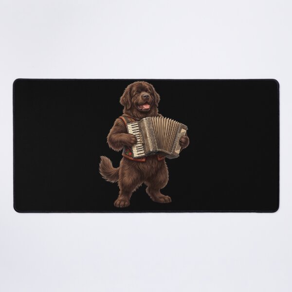 Item preview, Newfoundland Playing Accordion Player Accordionist Dog Lover designed and sold by DoodleTortle.